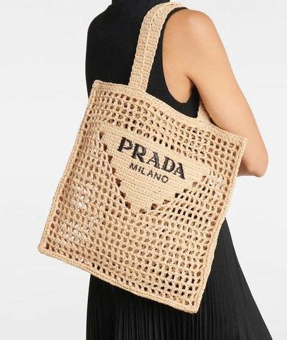 prada raffia bag dupe|Prada raffia leather bag.